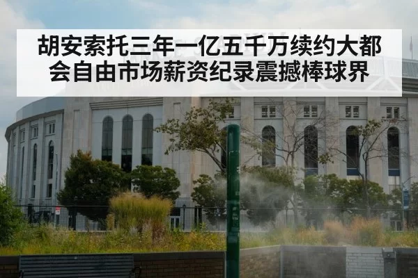 胡安索托三年一亿五千万续约大都会自由市场薪资纪录震撼棒球界